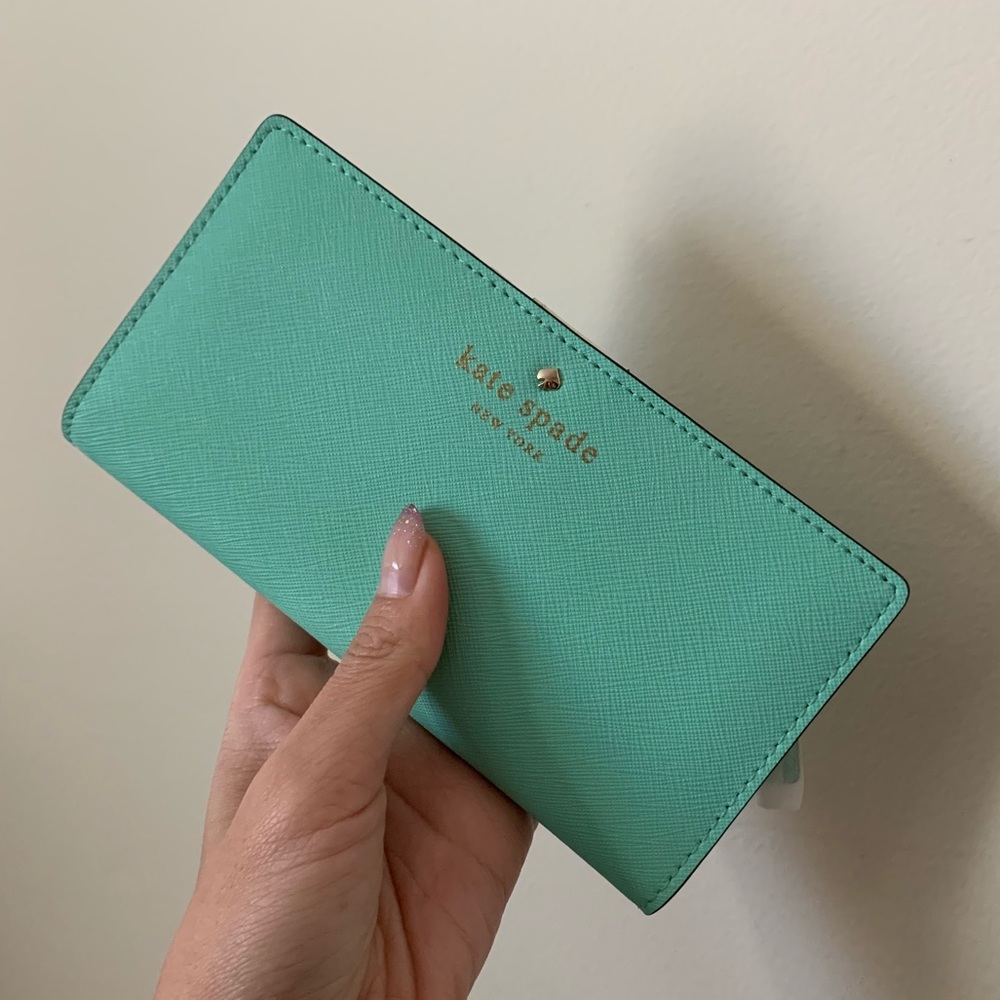 Kate Spade bifold Wallet - mint